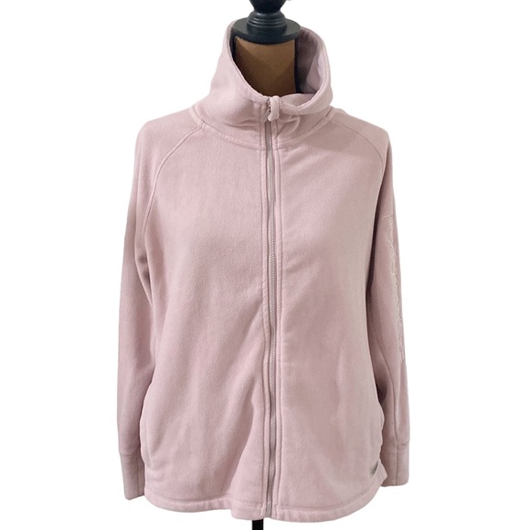 Calvin Klein Performance tech fleece zip jacket with spellout logo sleeve size L - Picture 1 of 16